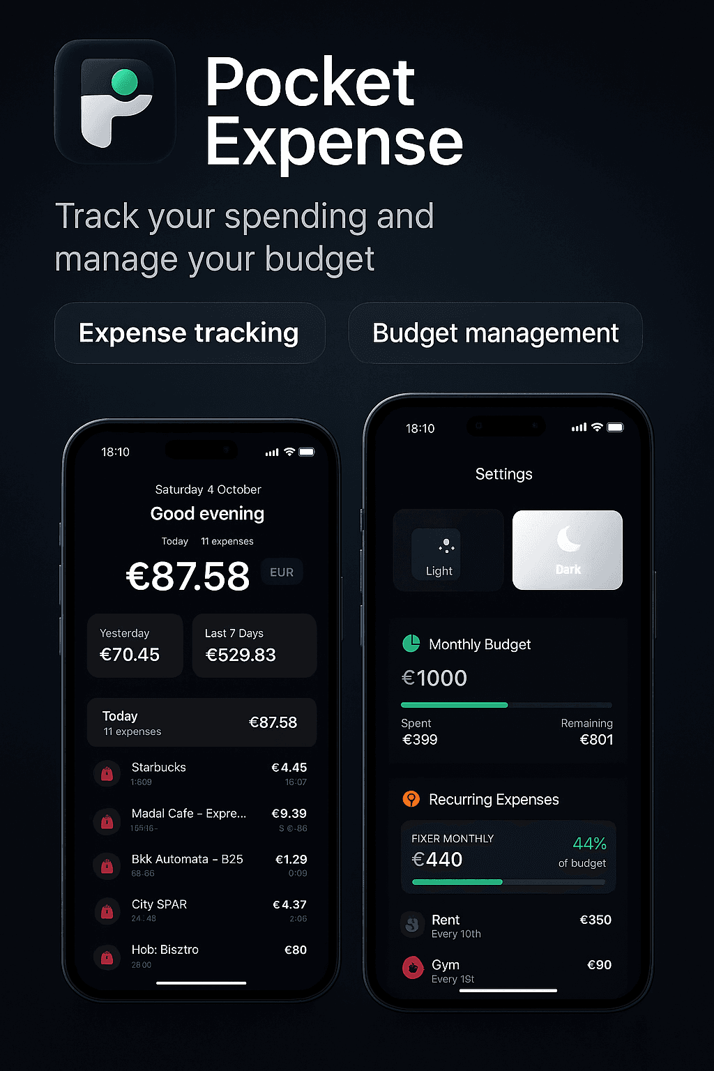Pocket Expense App